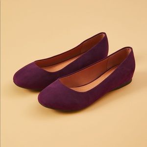 Lane Bryant Purple/Wine Flats